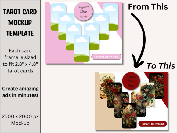 Download Tarot Card Product Mockup Photo - Premium Resources