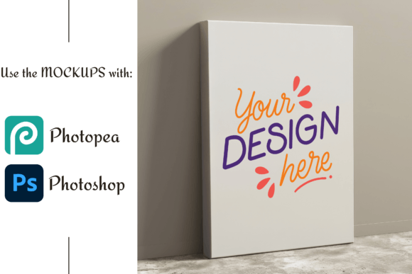 Download 20x28 Inches Stretched Canvas Mockup - Canvas mockup Collection