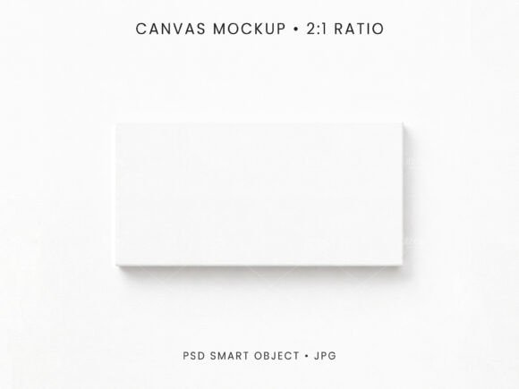 Download 2:1 Canvas Mockup PSD JPG - Canvas mockup Collection